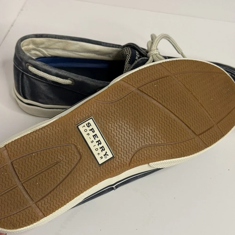 Men's These Are Sperry Top-Sider Boat Shoes Navy Blue Size 9.5